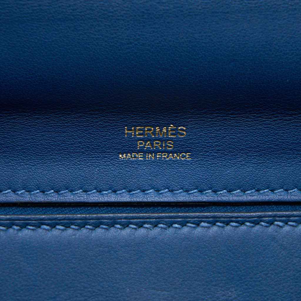 HERMES 24/24 2424-29 BAG TOGO/SWIFT S4 DEEP BLUE GHW