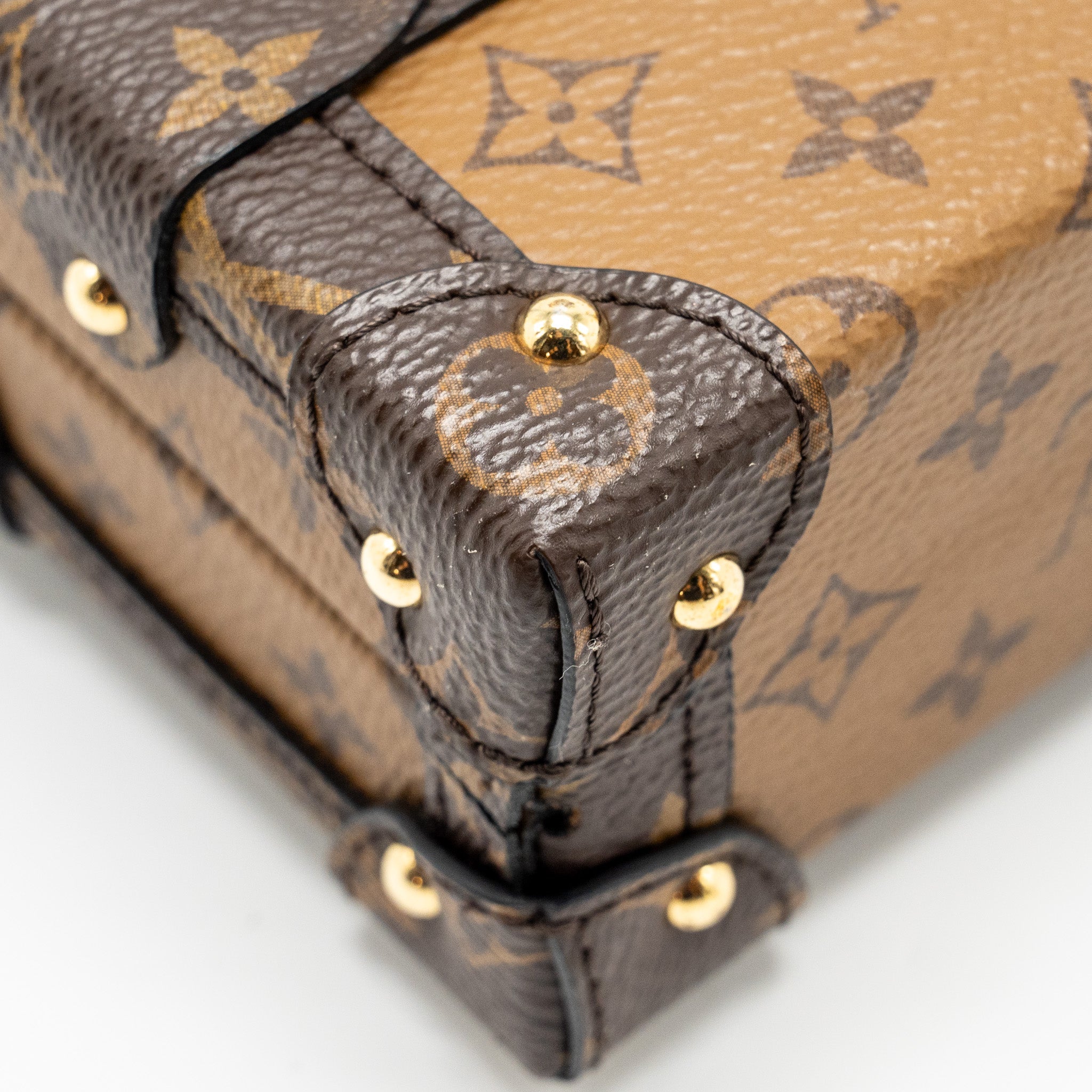 LOUIS VUITTON PETITE MALLE MONOGRAM REVERSE CANVAS GHW