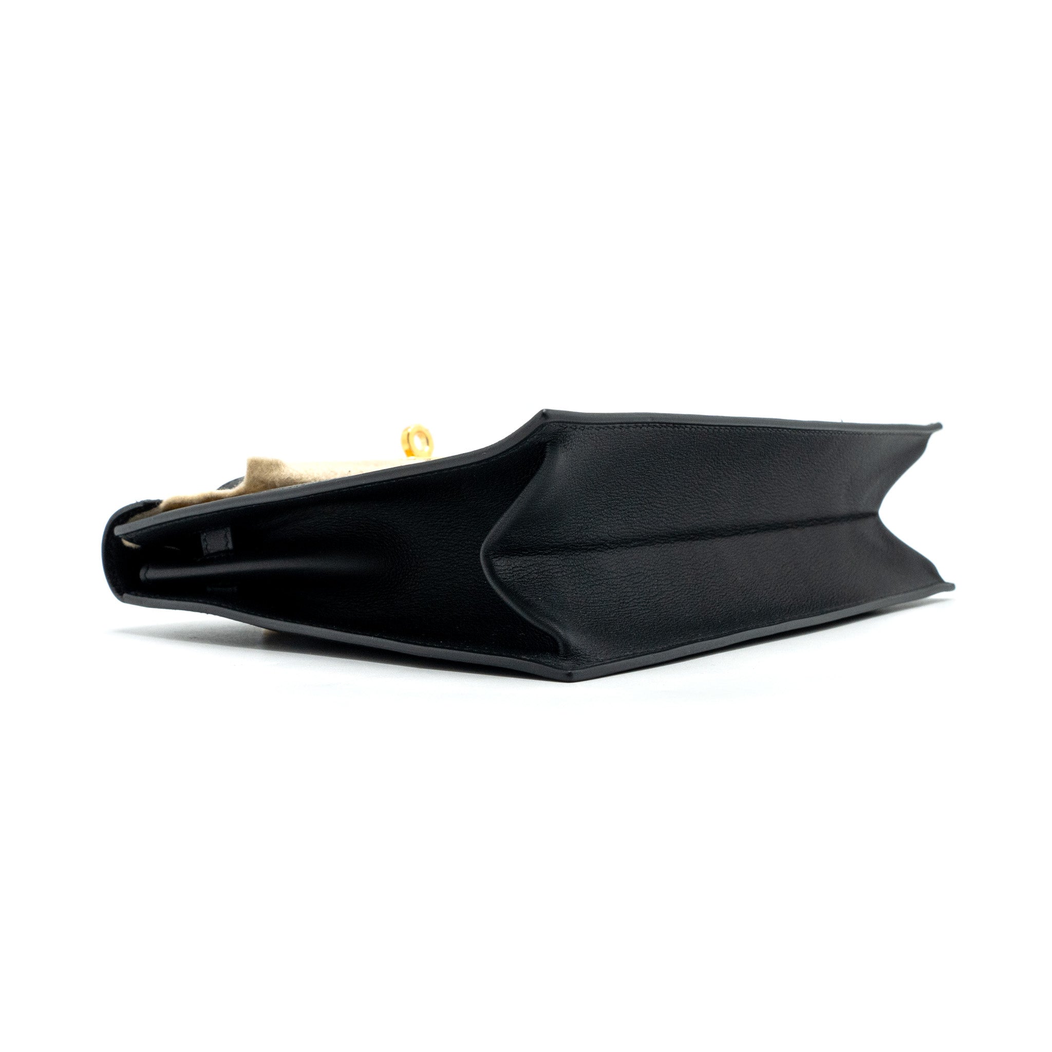 HERMES KELLY DANSE SWIFT BLACK GHW