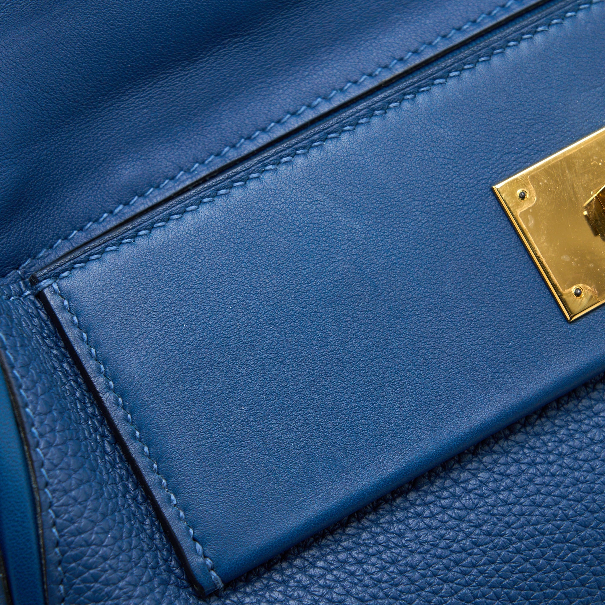 HERMES 24/24 2424-29 BAG TOGO/SWIFT S4 DEEP BLUE GHW