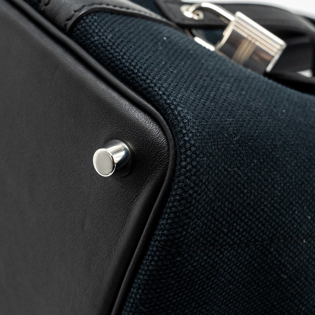 HERMES CARGO PICOTIN 18 LOCK BAG CANVAS / SWIFT BLACK SHW