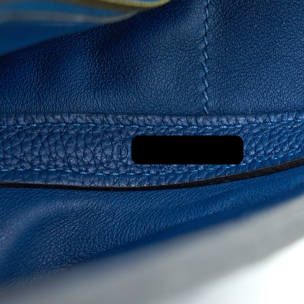 HERMES 24/24 2424-29 BAG TOGO/SWIFT S4 DEEP BLUE GHW