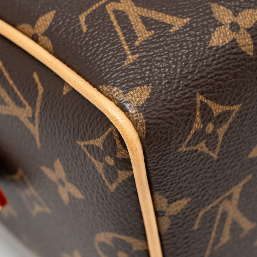 LOUIS VUITTON SPEEDY BANDOULIERE 20 MONOGRAM  CANVAS BLACK STRAP GHW