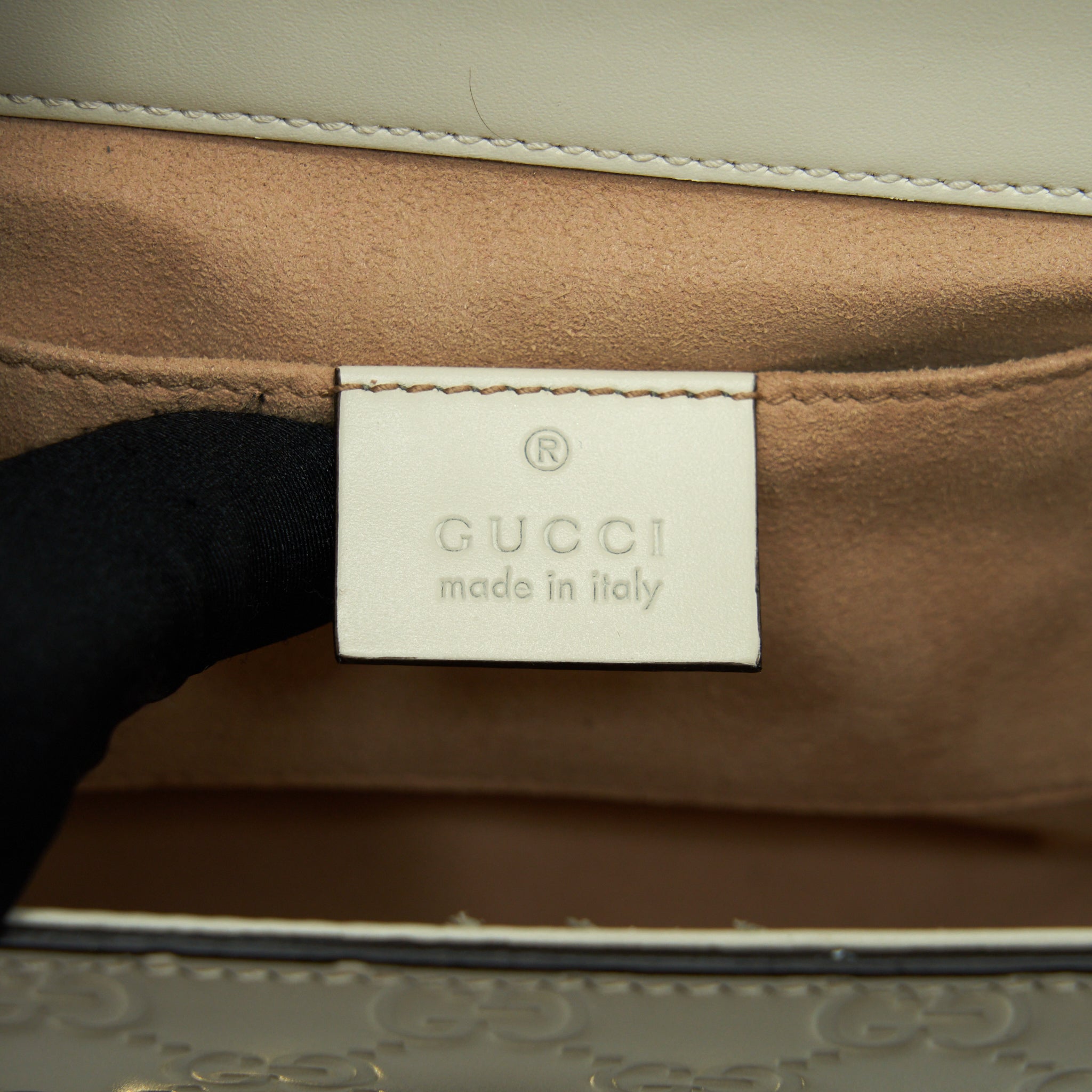 GUCCI SMALL PADLOCK WHITE GHW
