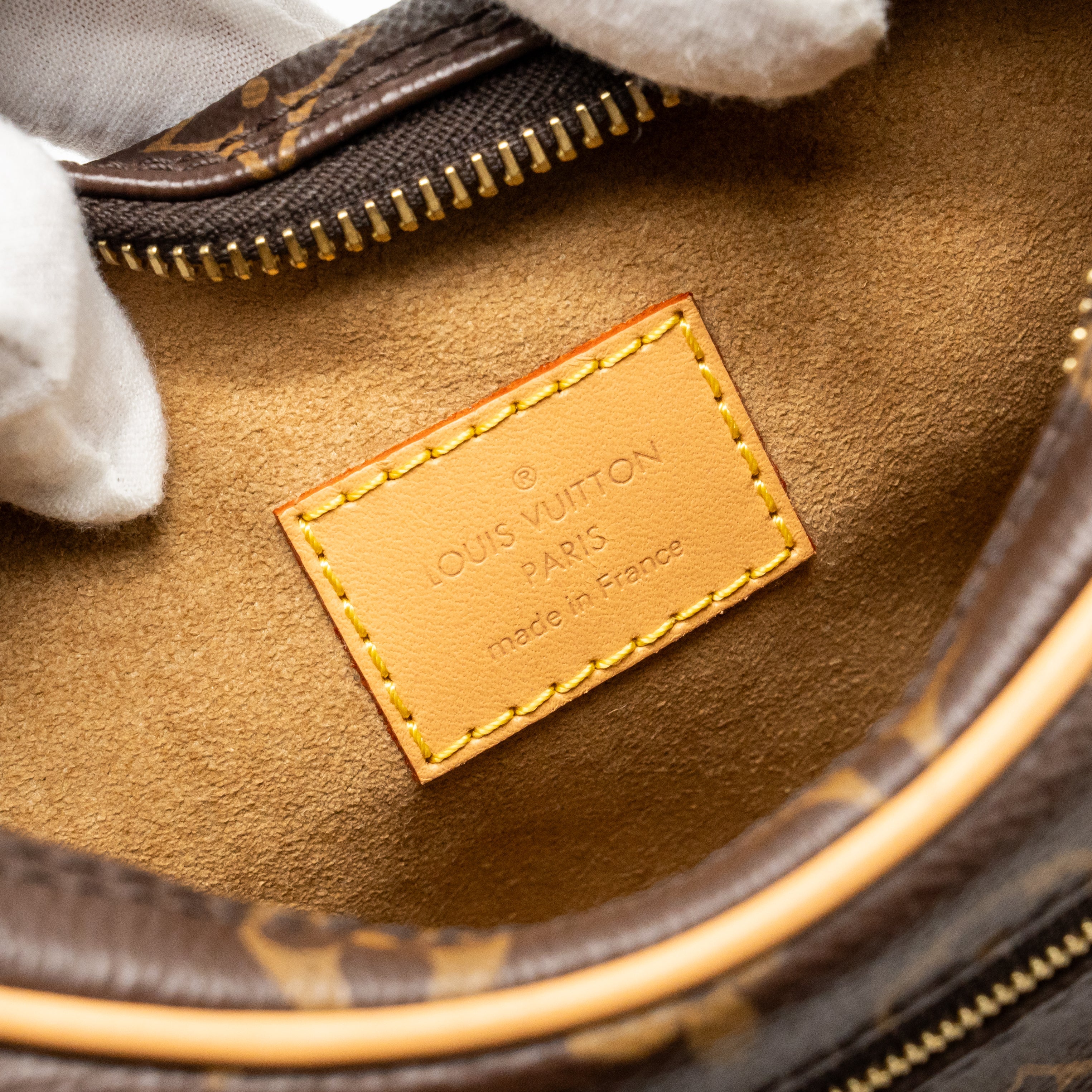 LOUIS VUITTON HALF-MOON LOOP BAGUETTE MONOGRAM CANVAS GHW