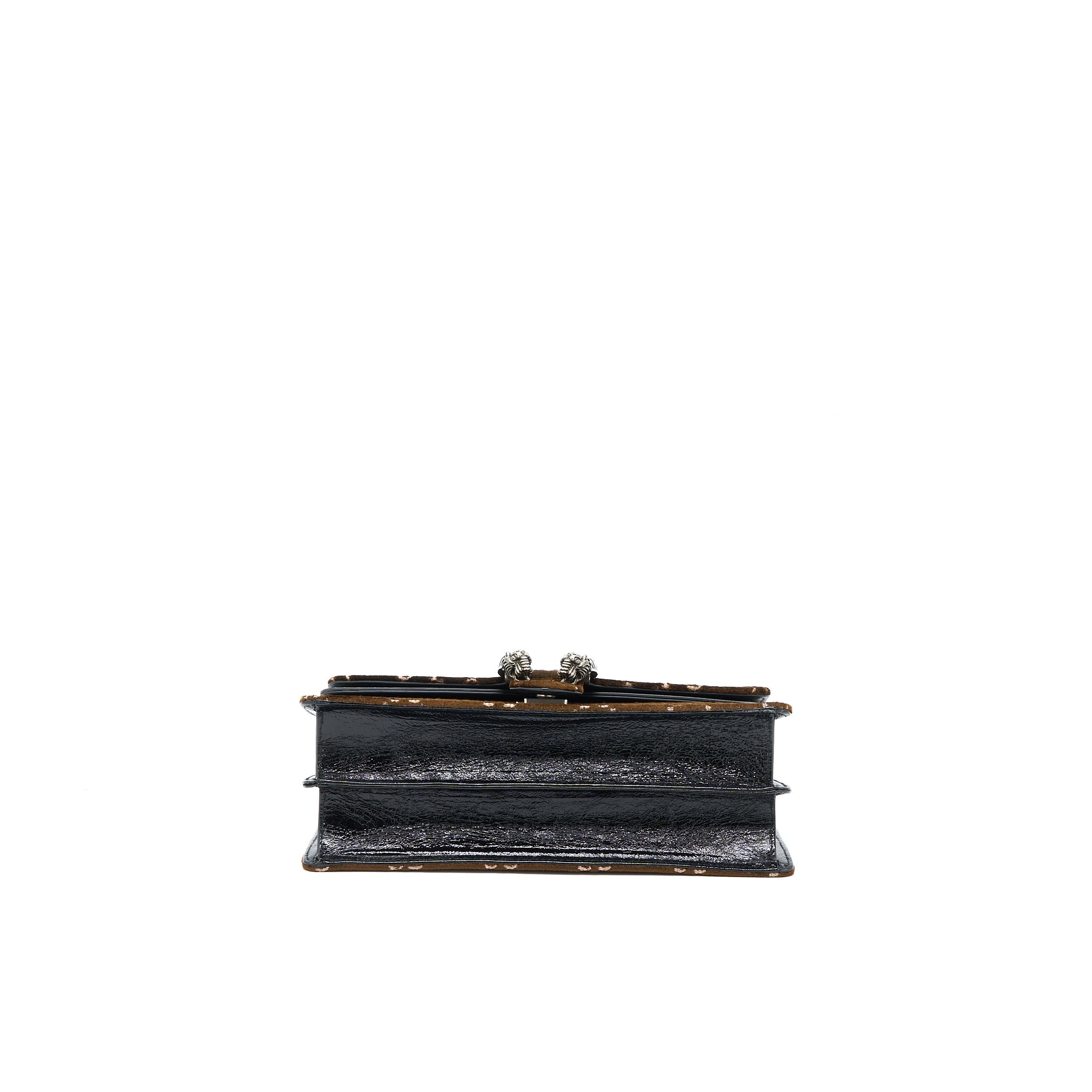 GUCCI SMALL DIONYSUS GG SUPREME VELVET BROWN SHW