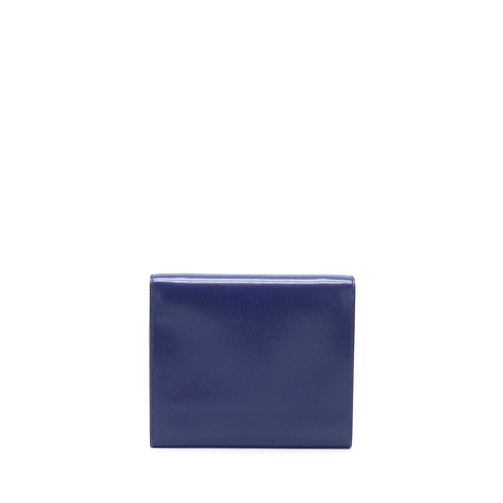 HERMES CINHETIC TO GO CHEVRE CHAMKILA BLUE SAPPHIRE GHW