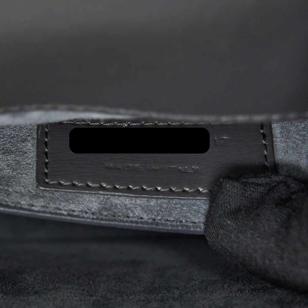 SAINT LAURENT SUNSET CHAIN BAG CALFSKIN DARK GREY SHW
