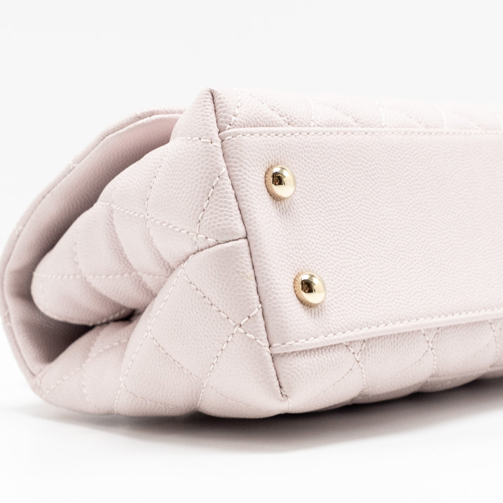 CHANEL SMALL COCO HANDLE CAVIAR LIGHT PINK LGHW