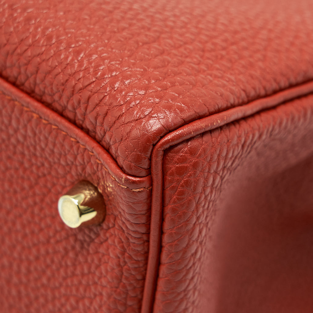 HERMES KELLY 35 TOGO VERMILLION GHW