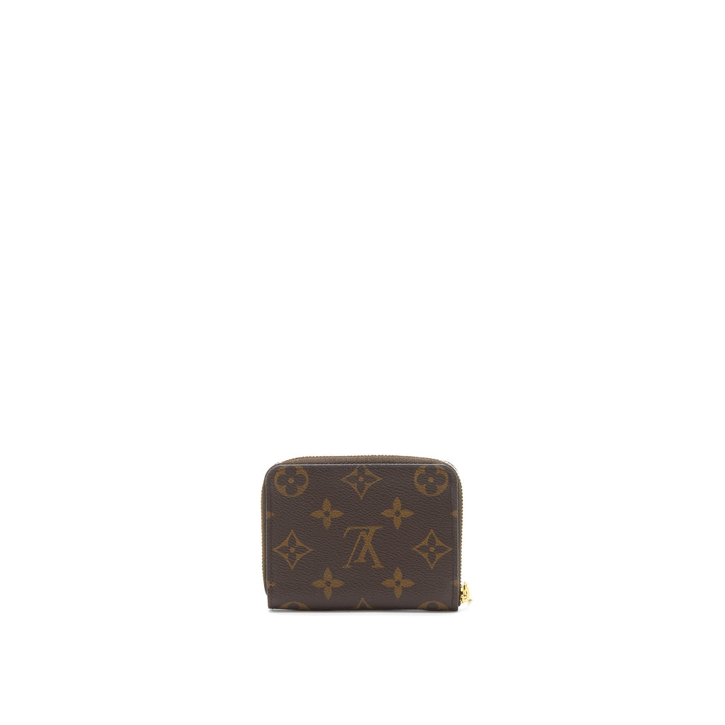 LOUIS VUITTON SMALL ZIP CARDHOLDER MONOGRAM CANVAS GHW