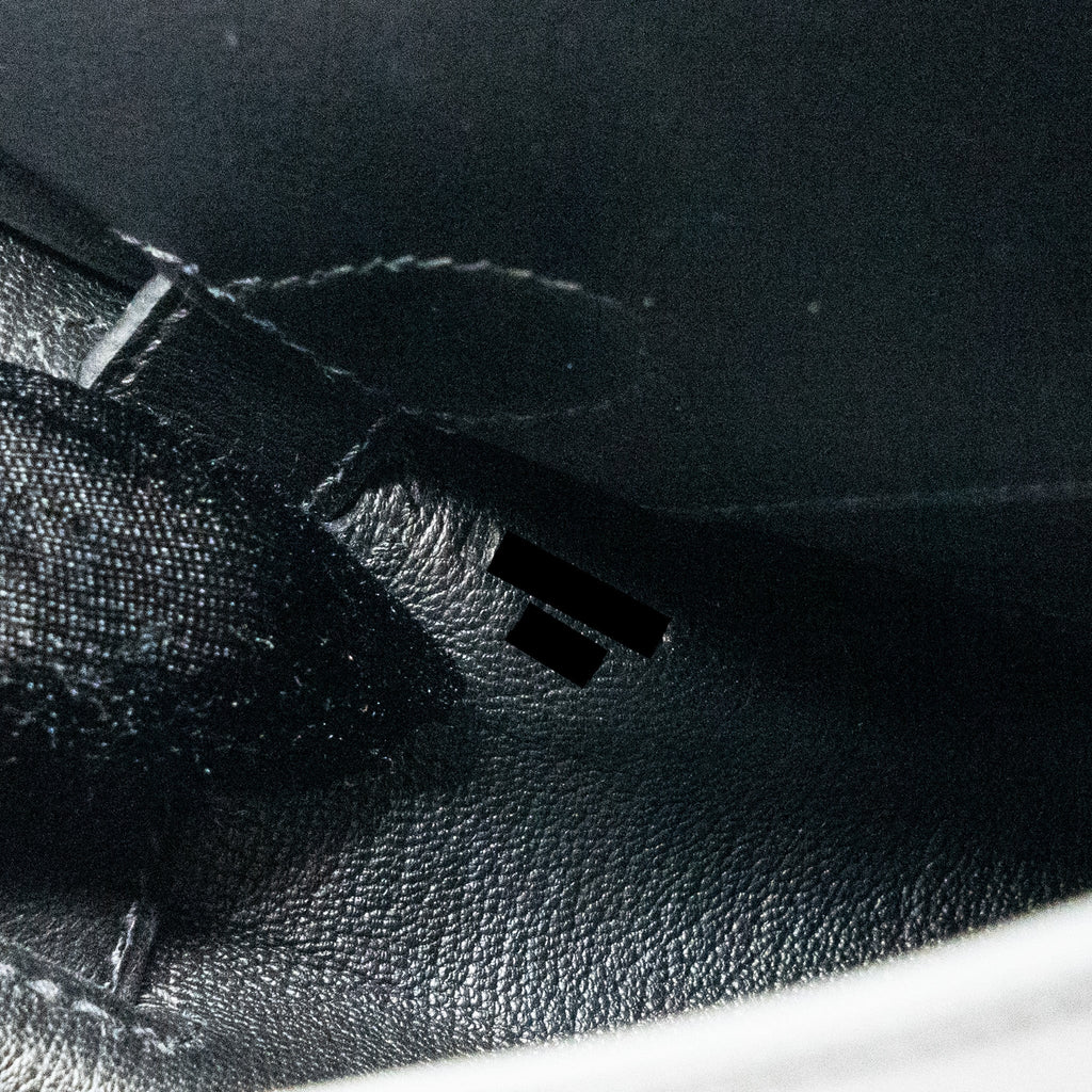 HERMES KELLY MESSANGER PM BAG EVERGRAIN BLACK SHW
