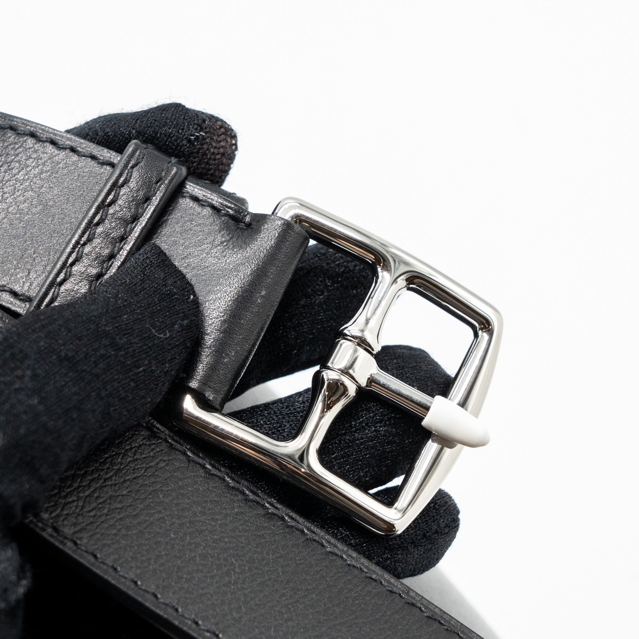 HERMES KELLY MESSANGER PM BAG EVERGRAIN BLACK SHW