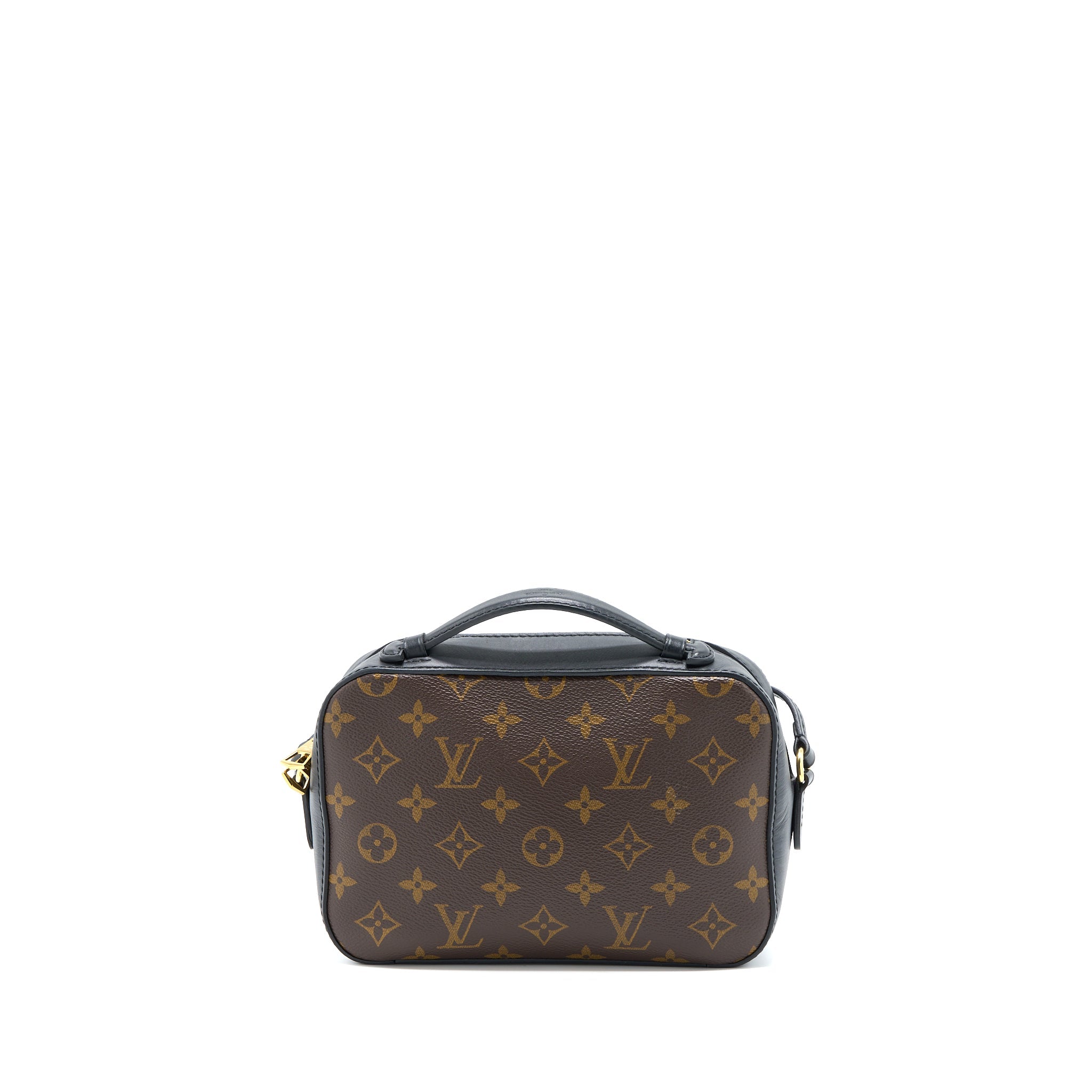 LOUIS VUITTON CROSSBODY CAMERA BAG MONOGRAM CANVAS/BLACK LEATHER GHW