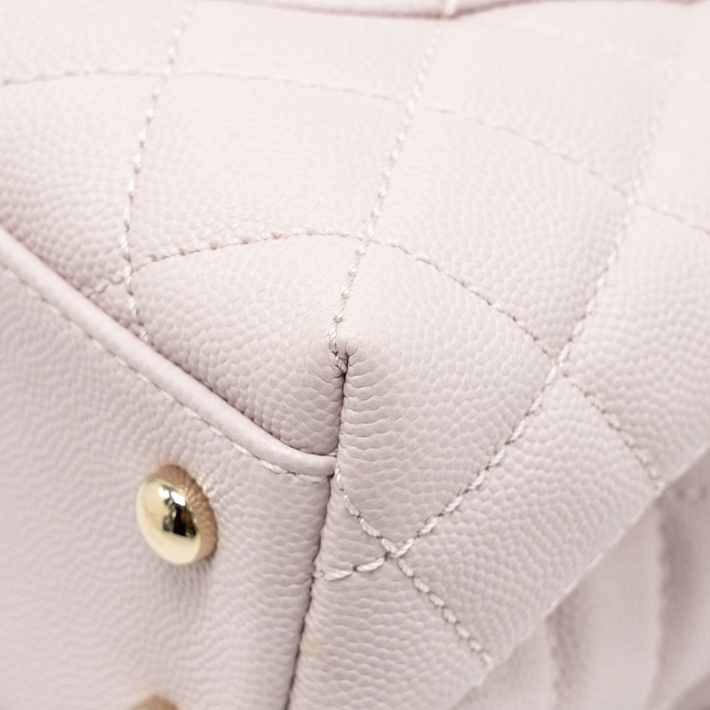 CHANEL SMALL COCO HANDLE CAVIAR LIGHT PINK LGHW