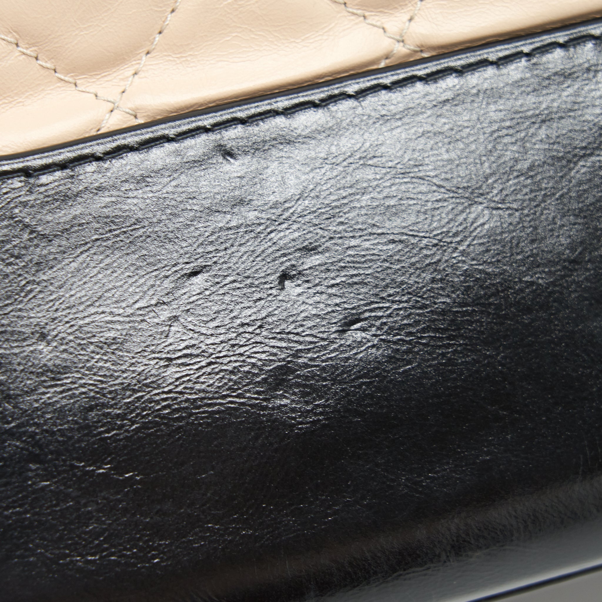 CHANEL LARGE GABRIELLE HOBO BAG BEIGE/BLACK GOLD/SLIVER HARDWARE