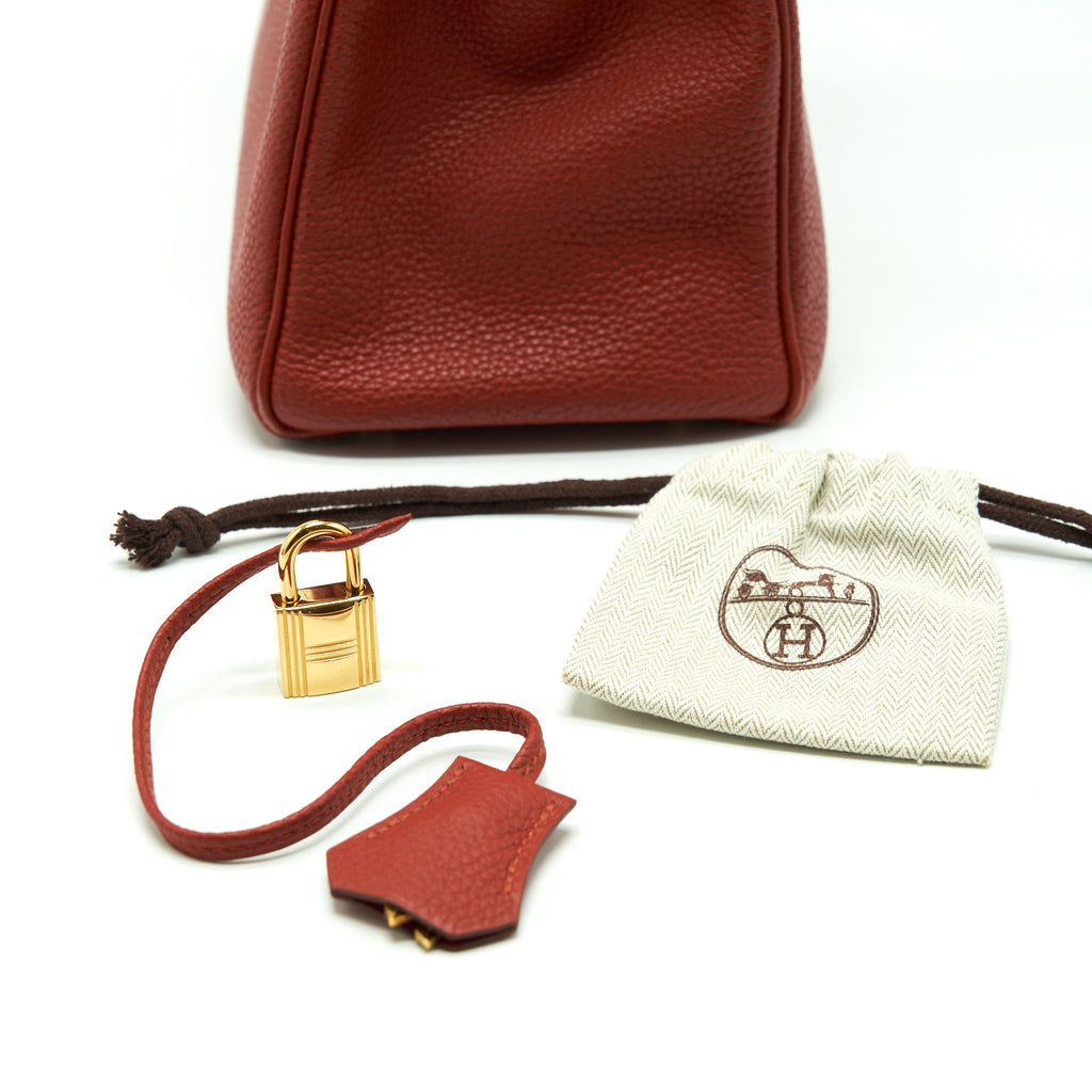 HERMES KELLY 35 TOGO VERMILLION GHW