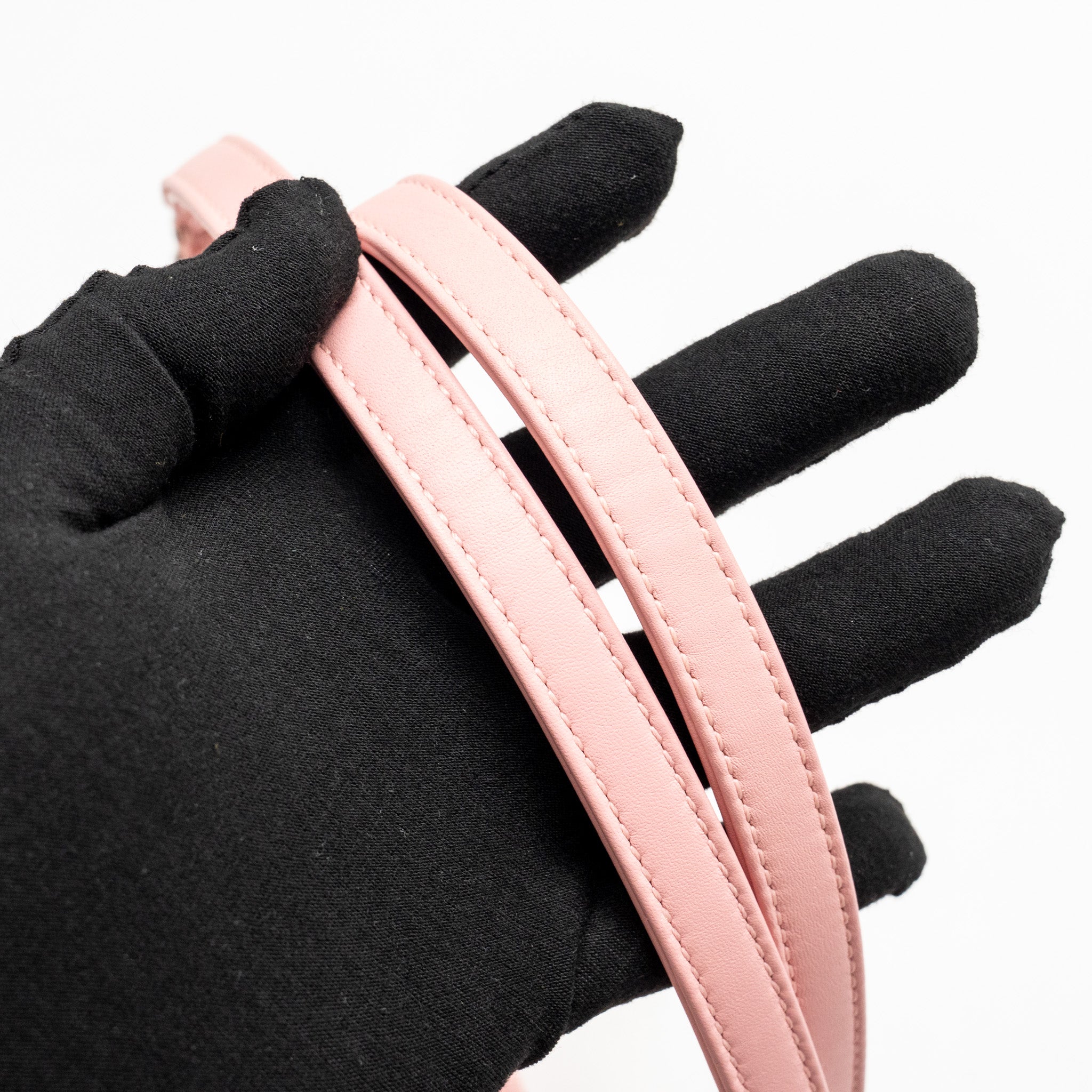 CHANEL DEAUVILLE PM TOTE BAG CANVAS PINK SHW (MICROCHIP)