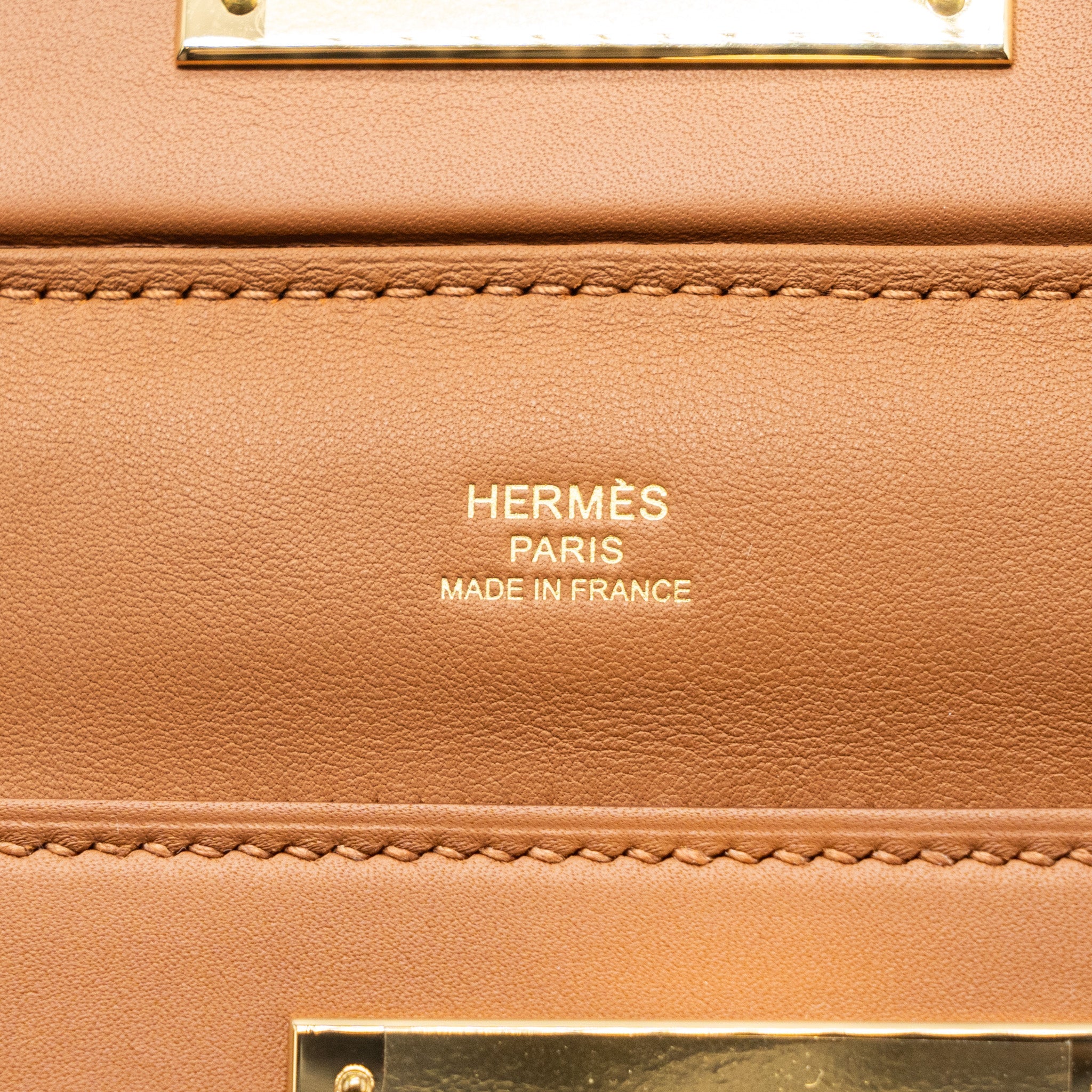 HERMES MINI 24/24 2424-21 BAG EVERCOLOR/ SWIFT GOLD GHW