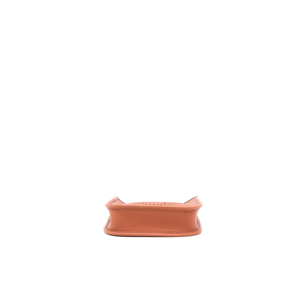 HERMES MINI EVELYNE CLEMENCE CULVRE WITH MULTICOLOUR STRAP GHW
