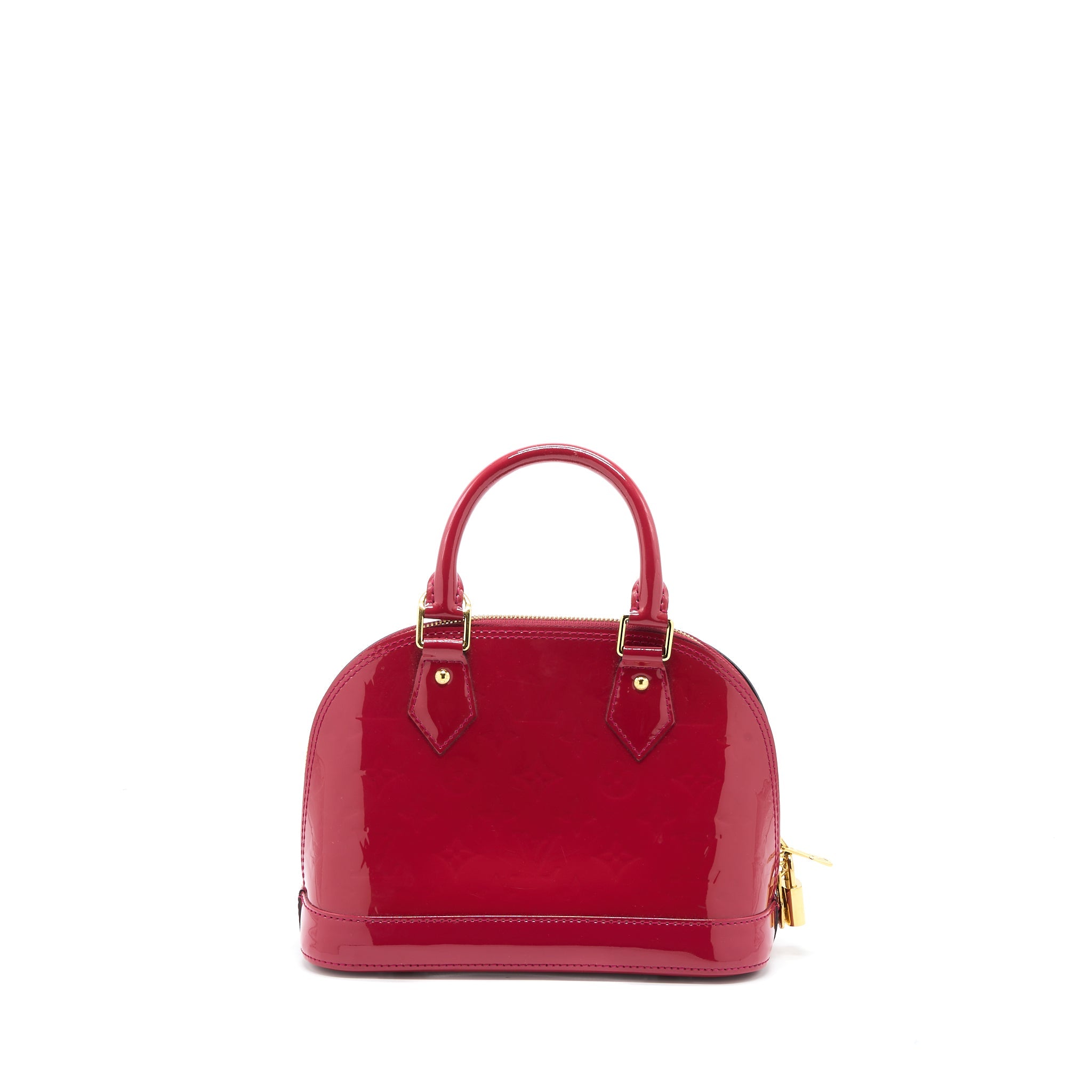 LOUIS VUITTON ALMA BB MONOGRAM VERNICE PINK GHW