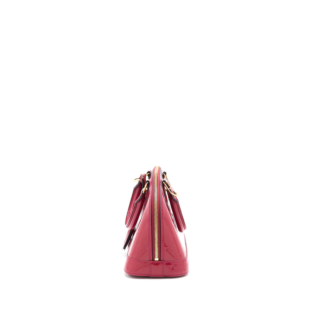 LOUIS VUITTON ALMA BB MONOGRAM VERNICE PINK GHW