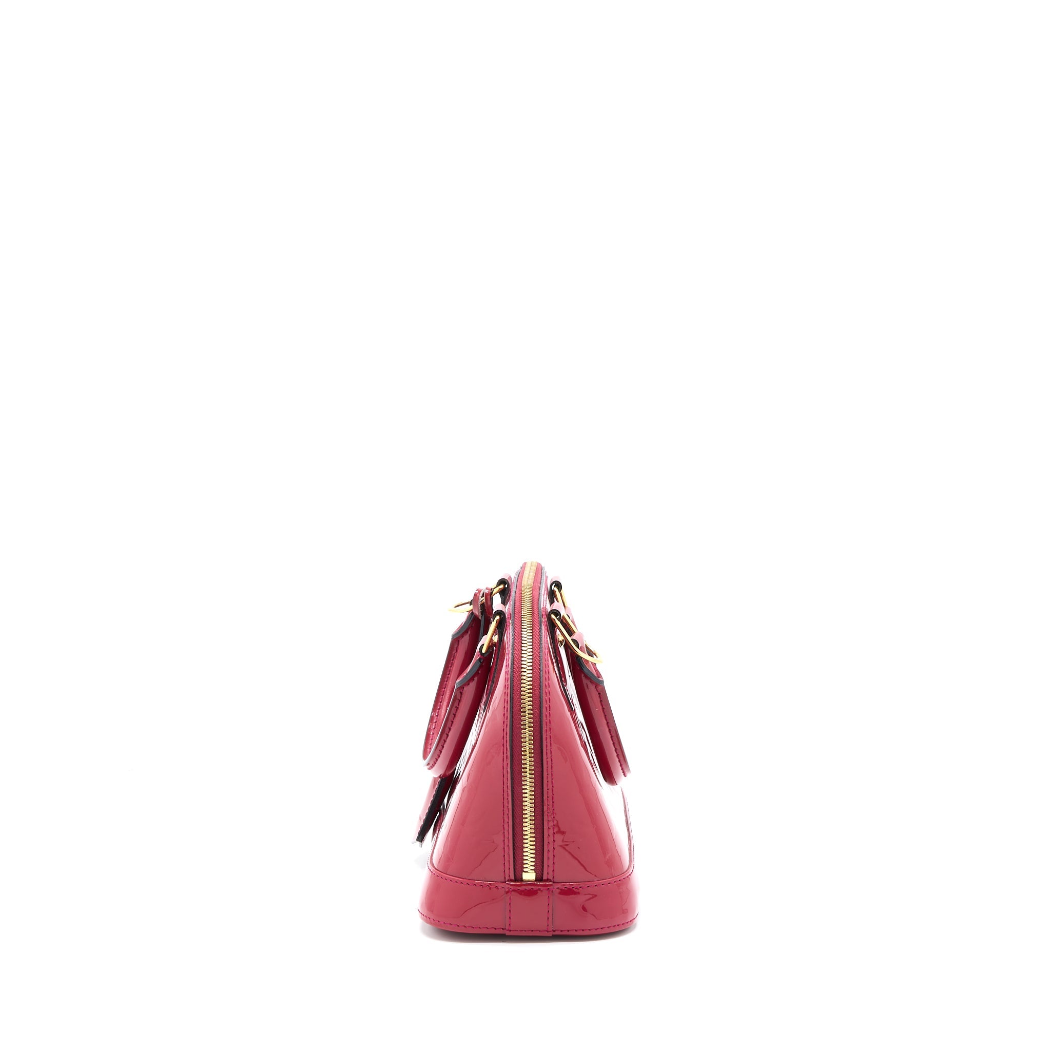 LOUIS VUITTON ALMA BB MONOGRAM VERNICE PINK GHW