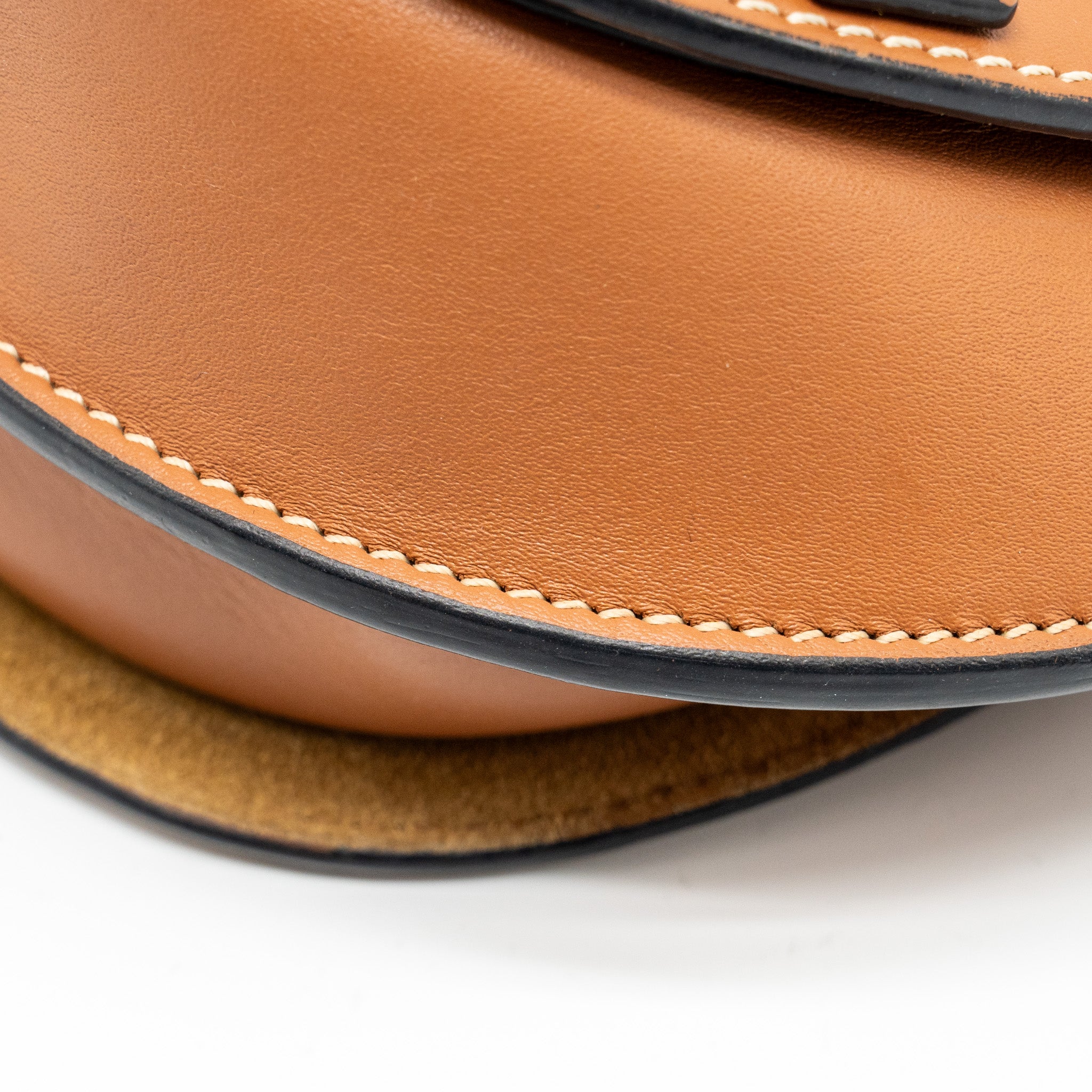 LOEWE MINI GATE BELT BAG CALFSKIN TAN GHW