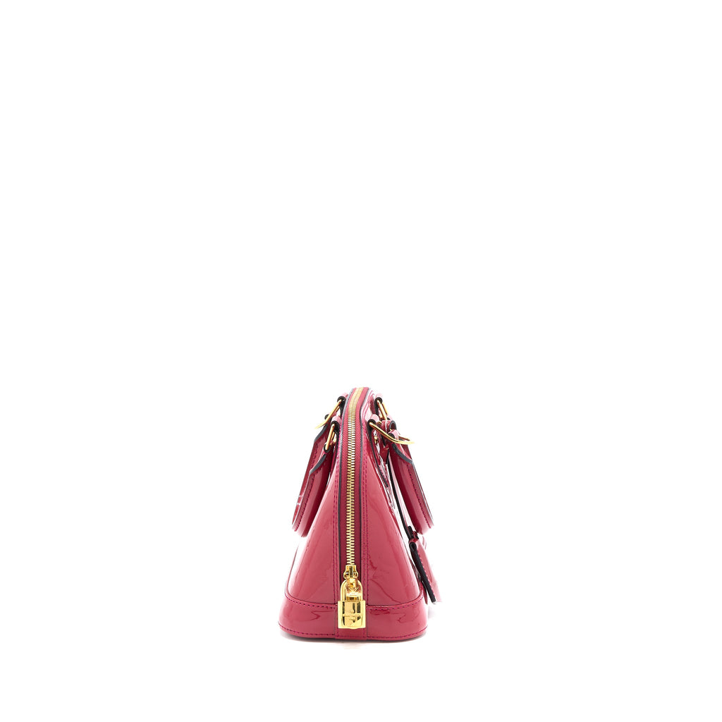 LOUIS VUITTON ALMA BB MONOGRAM VERNICE PINK GHW