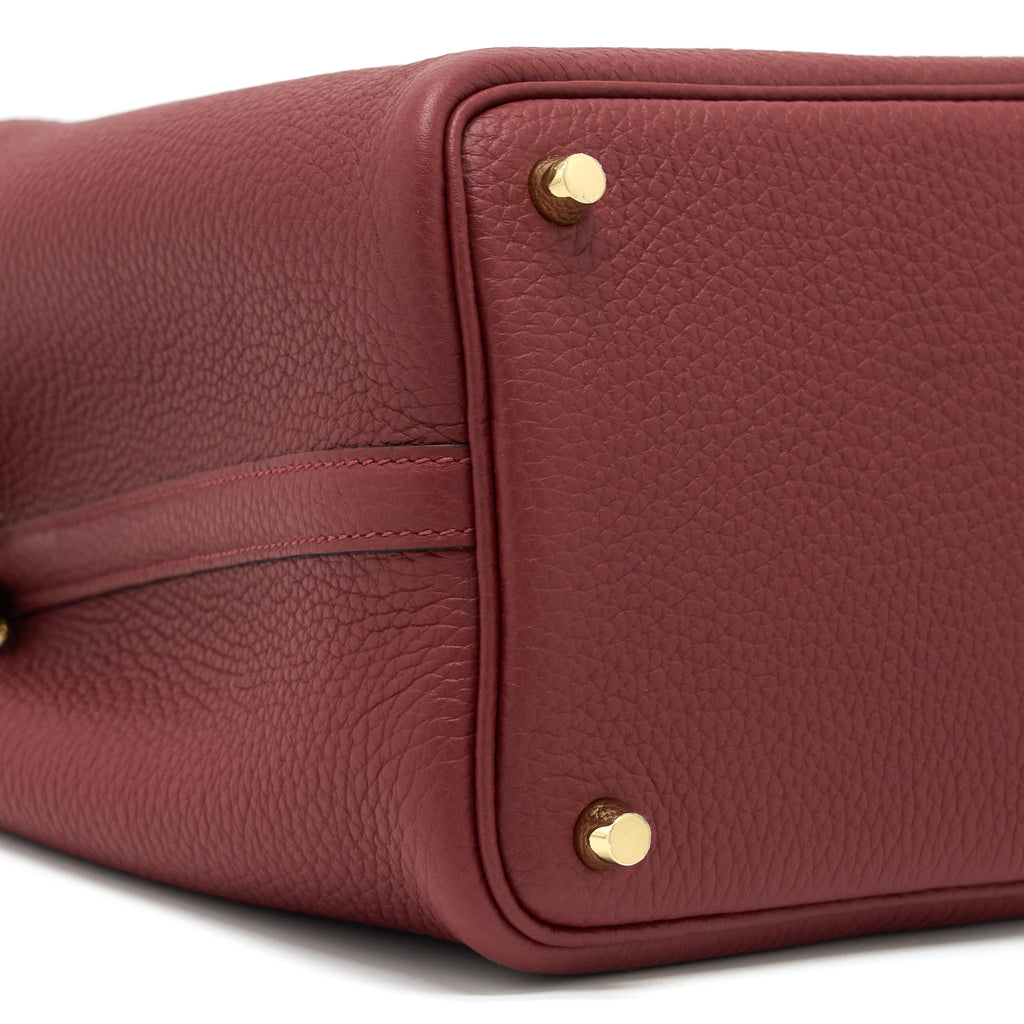 HERMES PICOTIN 18 LOCK BAG CLEMENCE ROUGE H GHW