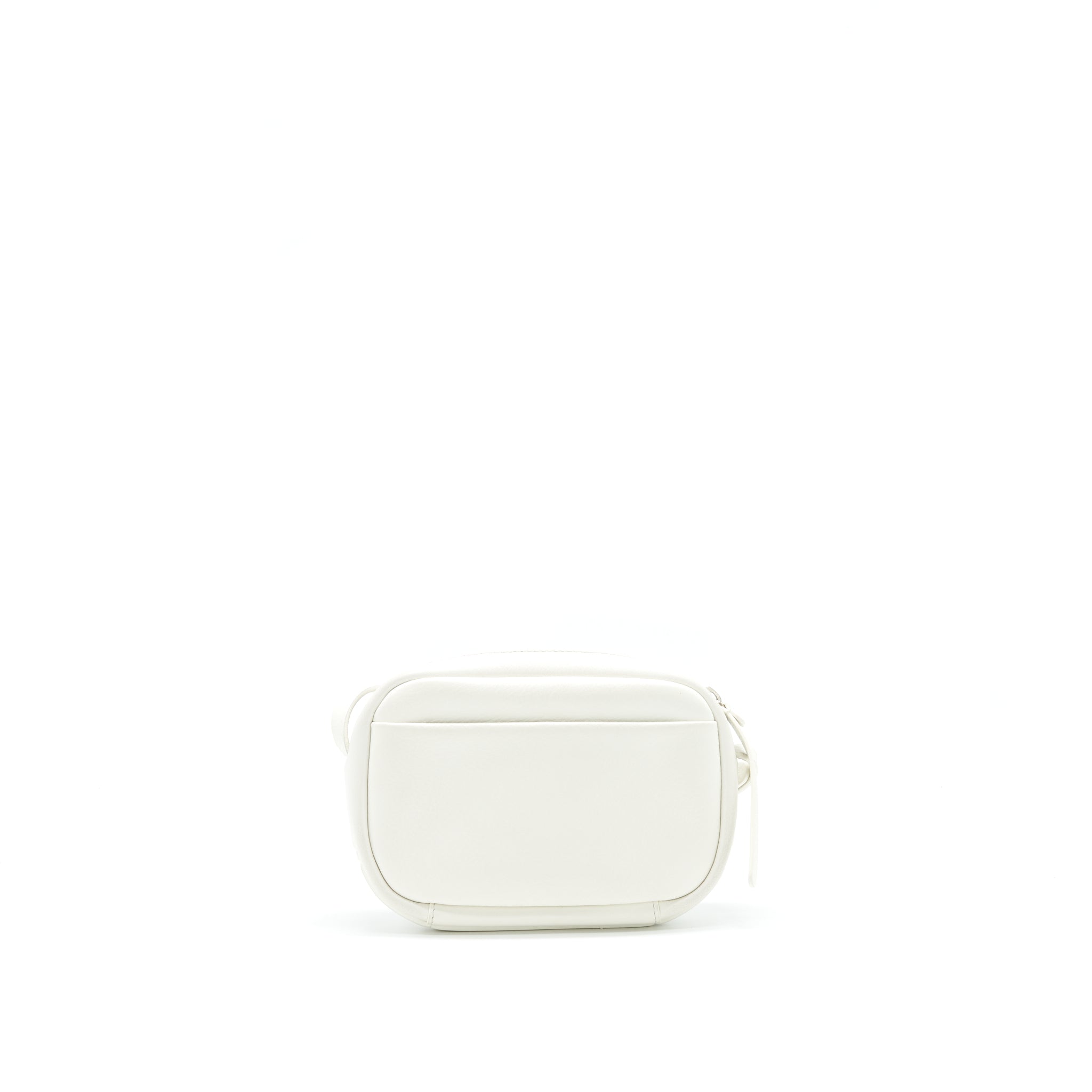 BALENCIAGA MINI CAMERA CROSSBODY BAG WHITE