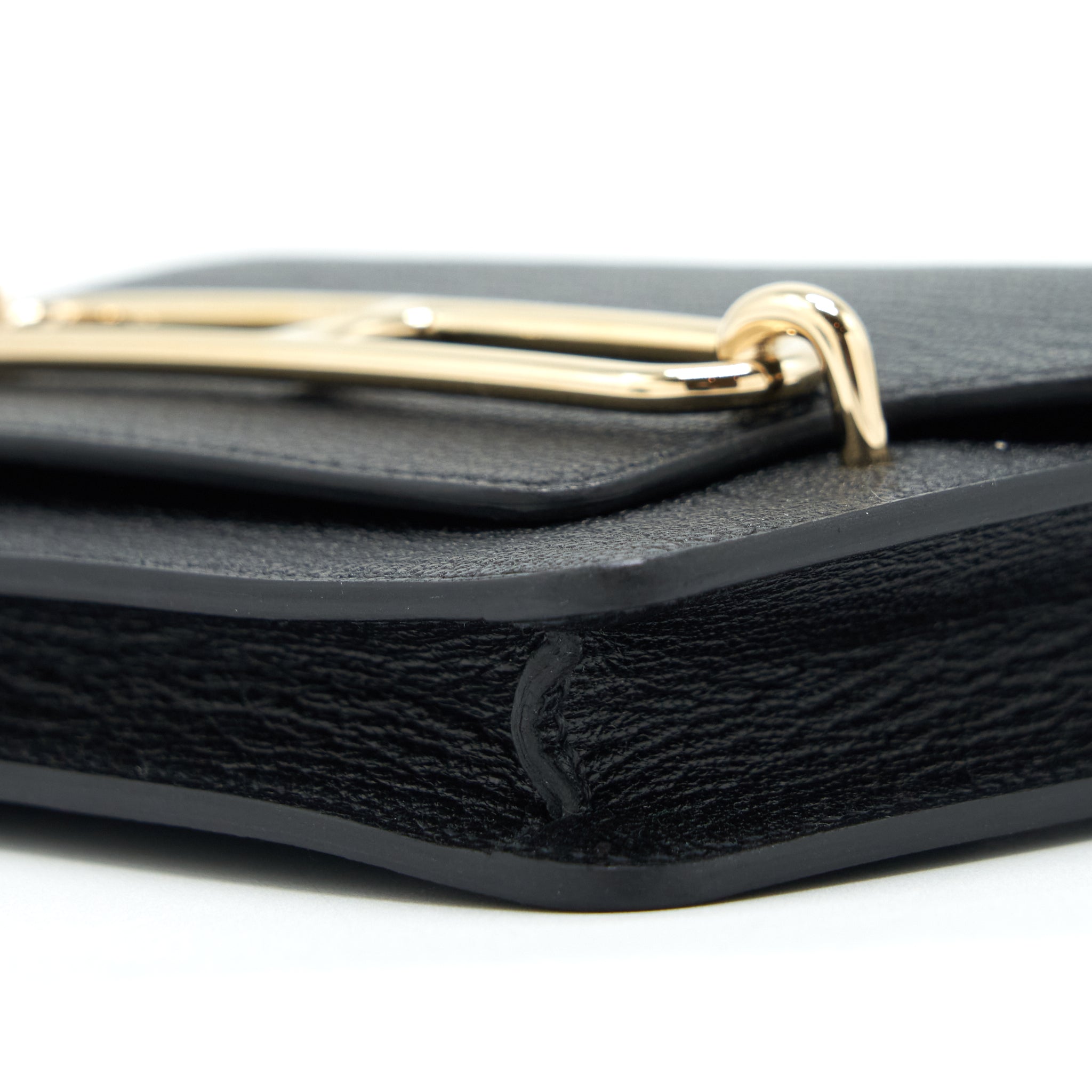 HERMES ROULIS SLIM CHÈVRE MYSORE BLACK GHW