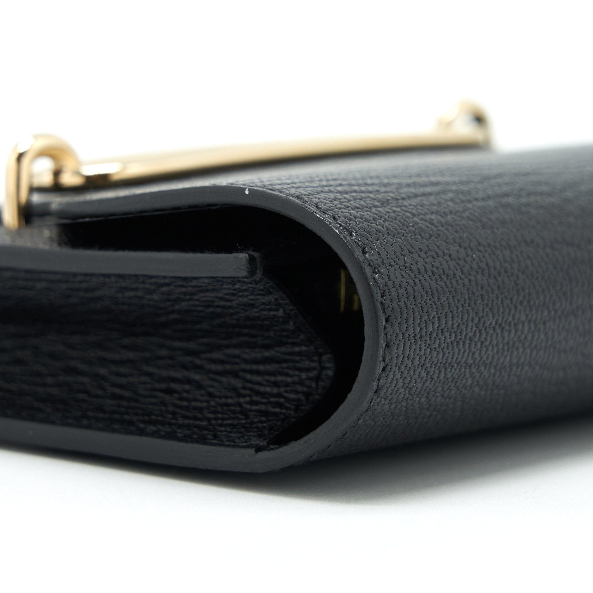 HERMES ROULIS SLIM CHÈVRE MYSORE BLACK GHW
