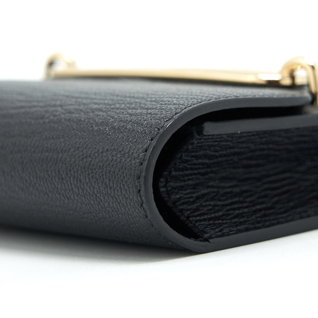 HERMES ROULIS SLIM CHÈVRE MYSORE BLACK GHW