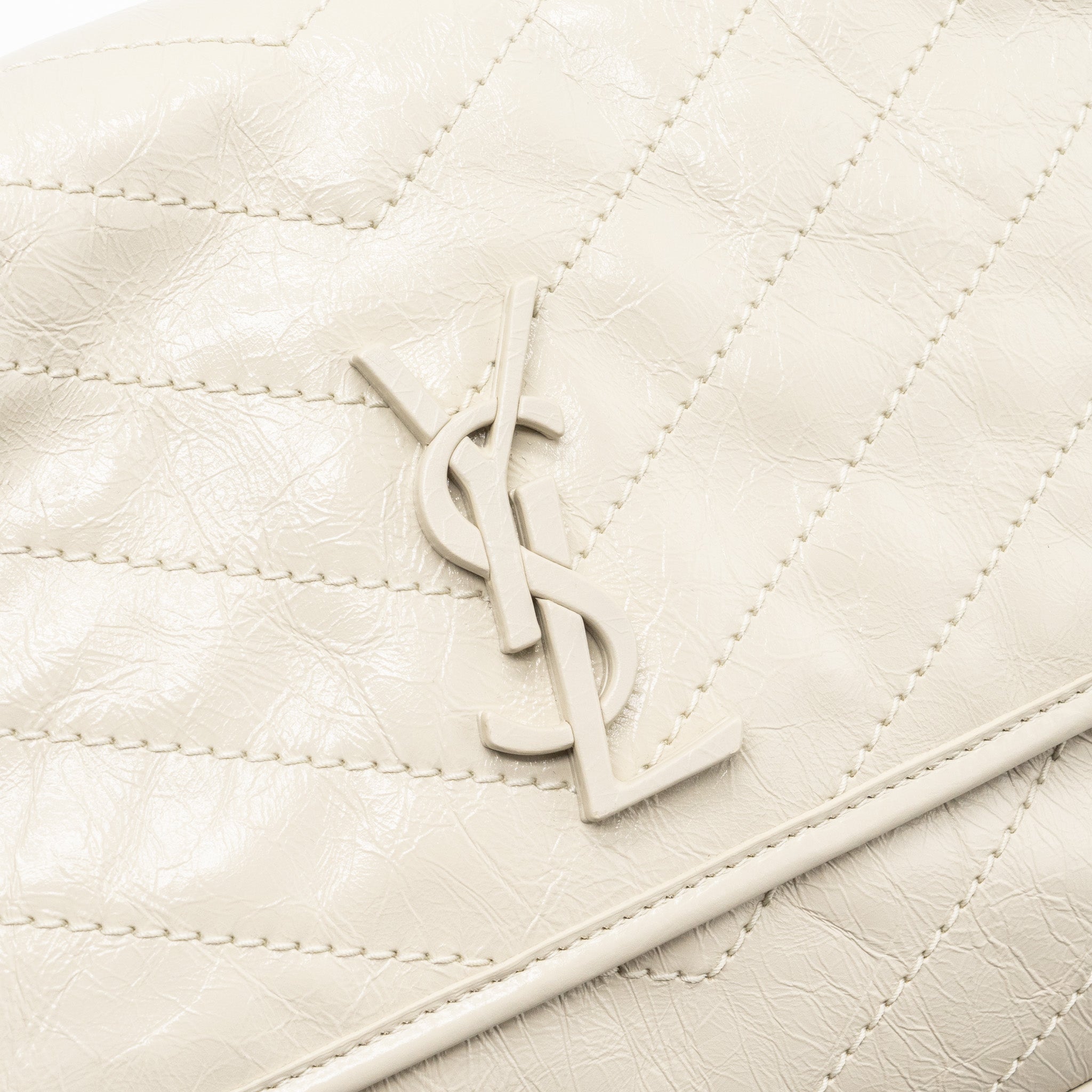 SAINT LAURENT MEDIUM NIKI CALFSKIN BLANC SHW