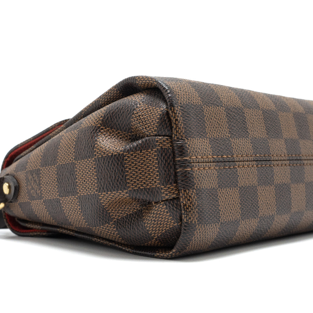 LOUIS VUITTON CROISETTE DAMIER EBENE CANVAS GHW