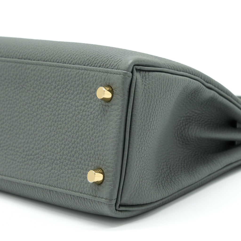 HERMES KELLY 25 RETOURNE TOGO 63 VERT AMANDA GHW