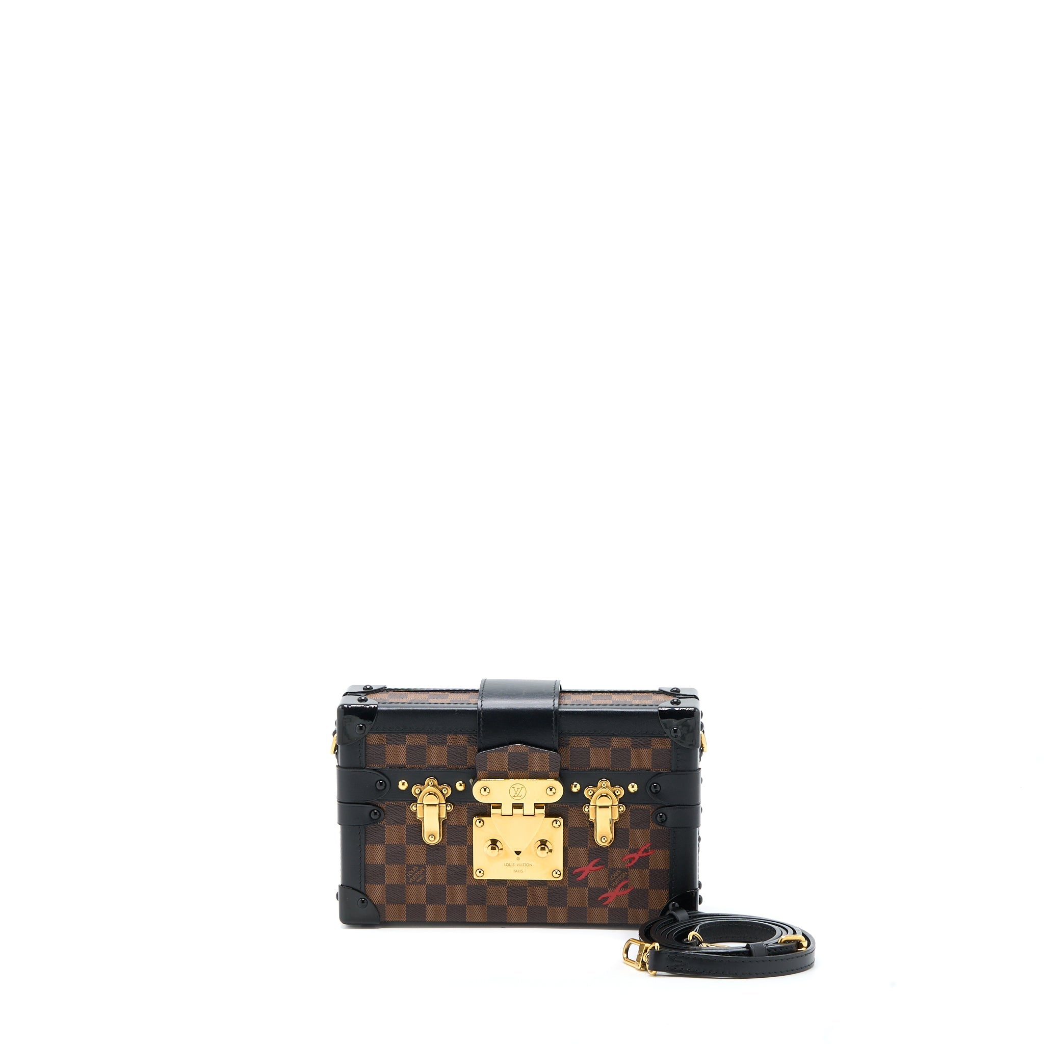 LOUIS VUITTON PETITE MALLE DAMIER EBENE CANVAS GHW