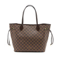 LOUIS VUITTON NEVERFULL MM DAMIER EBENE/PINK GHW