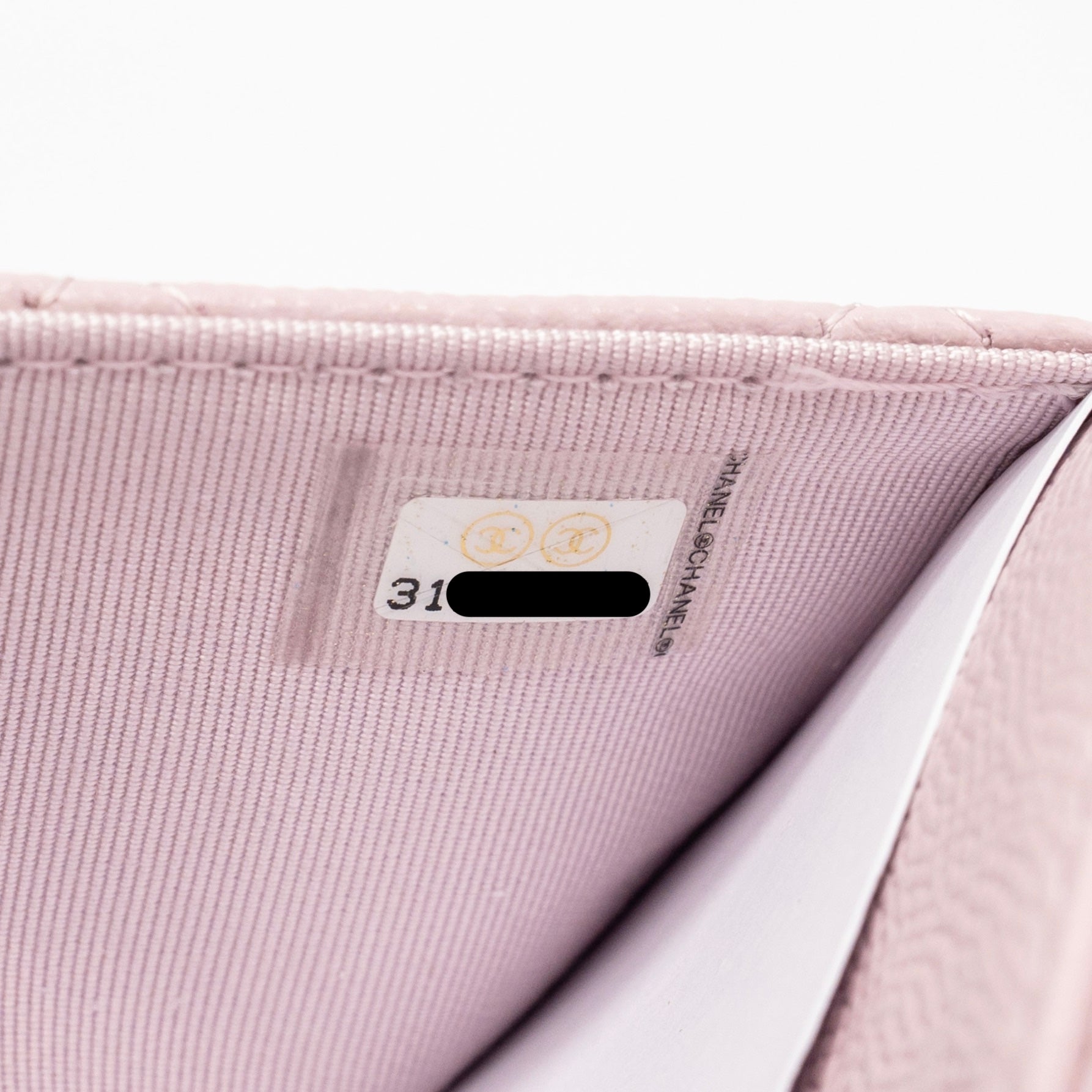 CHANEL CLASSIC WALLET ON CHAIN CAVIAR PINK LGHW