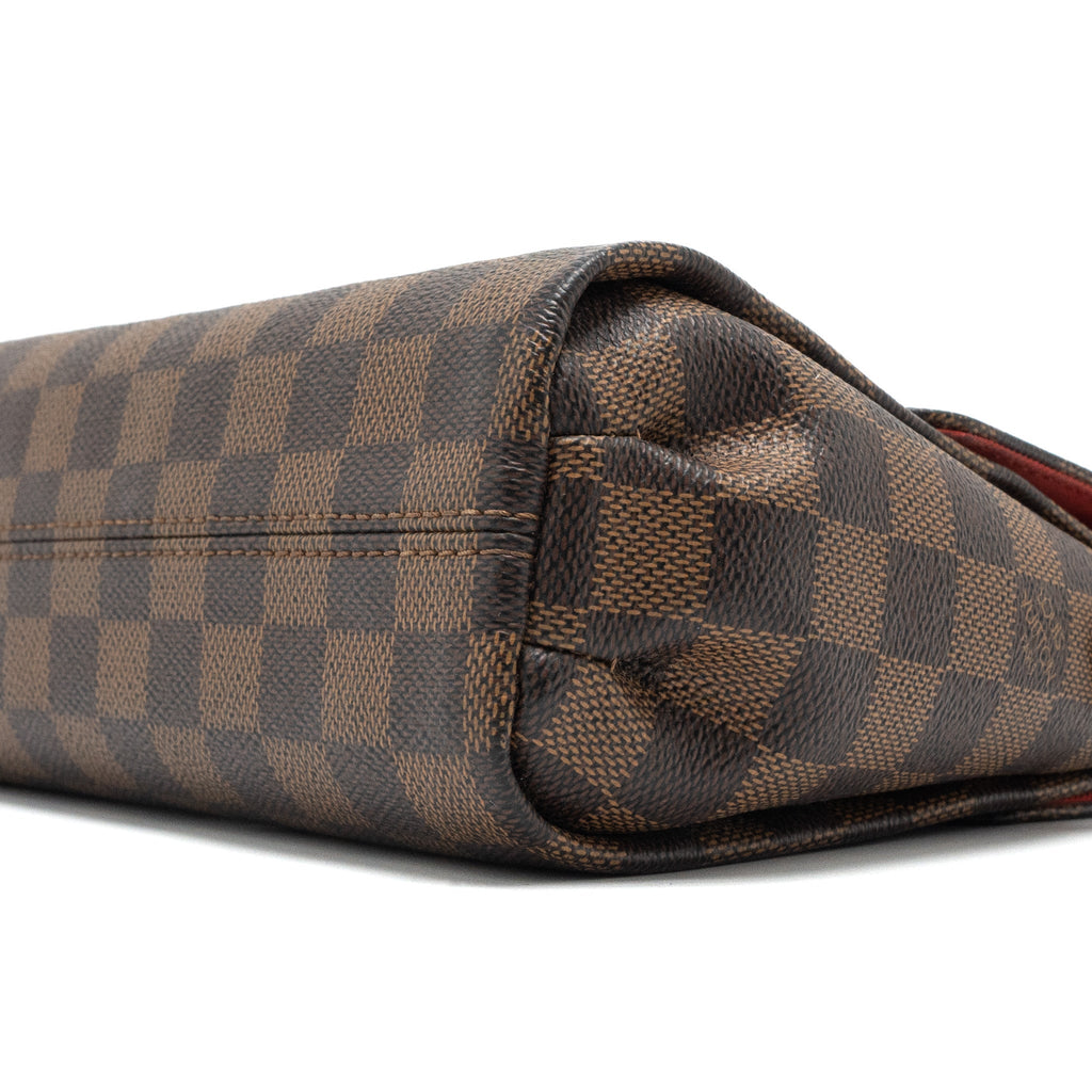 LOUIS VUITTON CROISETTE DAMIER EBENE CANVAS GHW