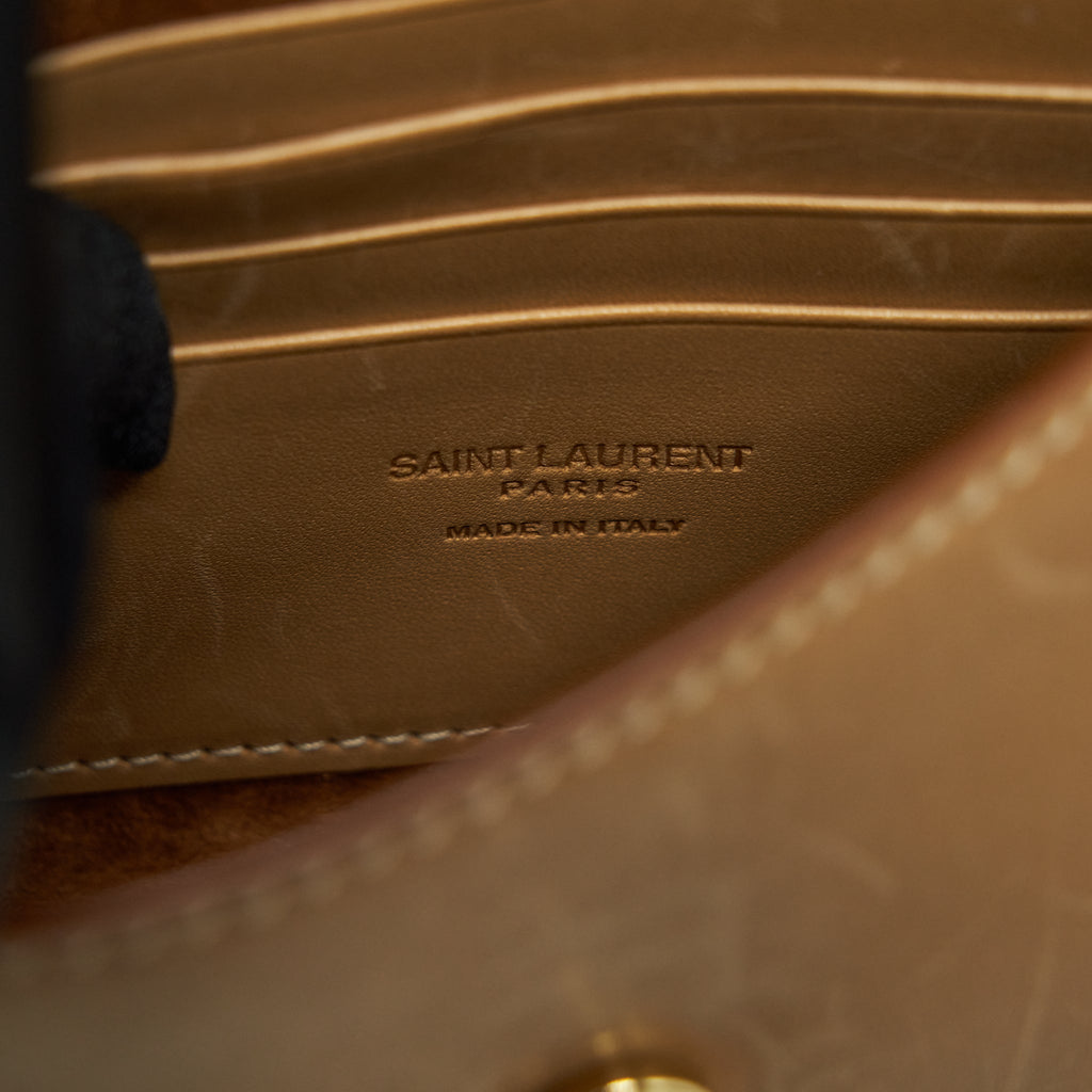SAINT LAURENT/YSL VINTAGE KAIA BAG CALFSKIN TAN GHW