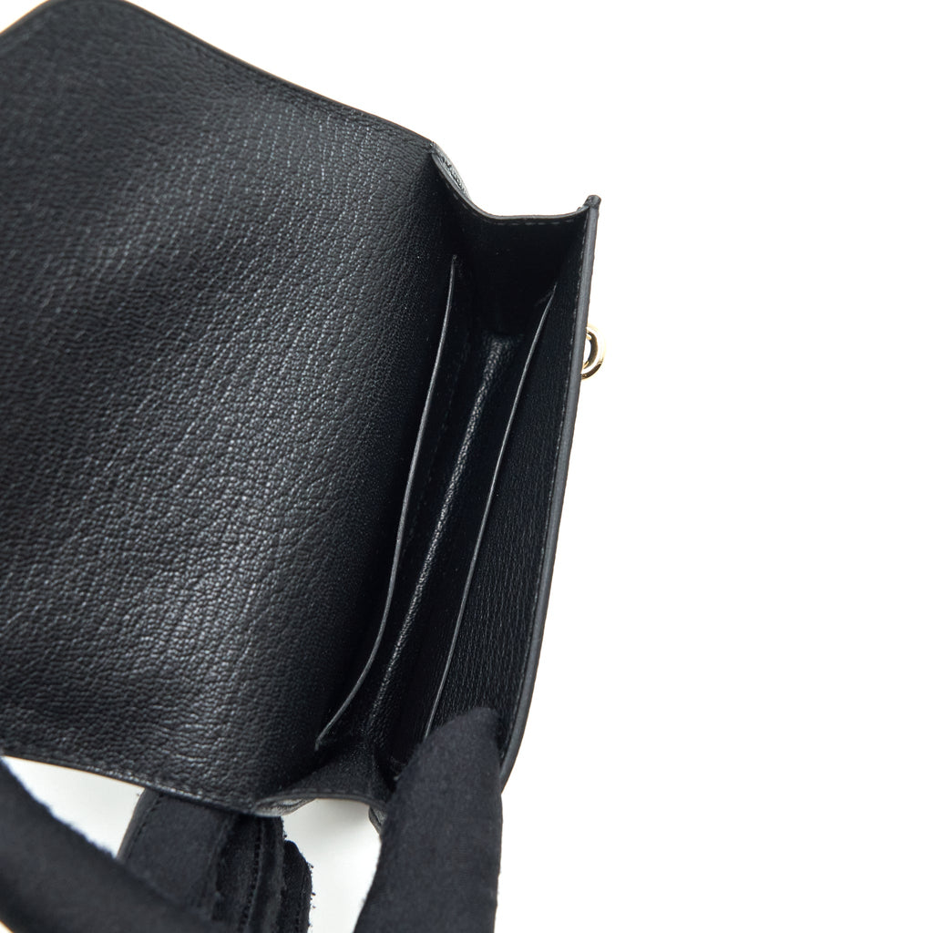 HERMES ROULIS SLIM CHÈVRE MYSORE BLACK GHW
