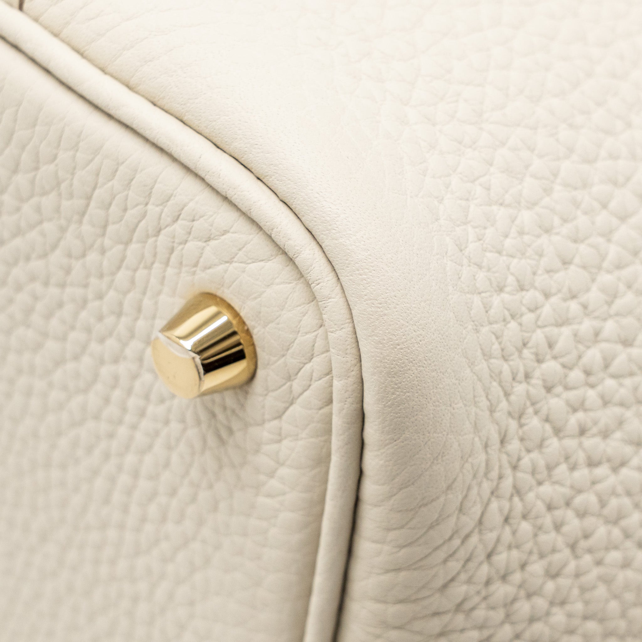HERMES PICOTIN 18 TOUCH LOCK BAG CLEMENCE / OSTRICH BETON GHW