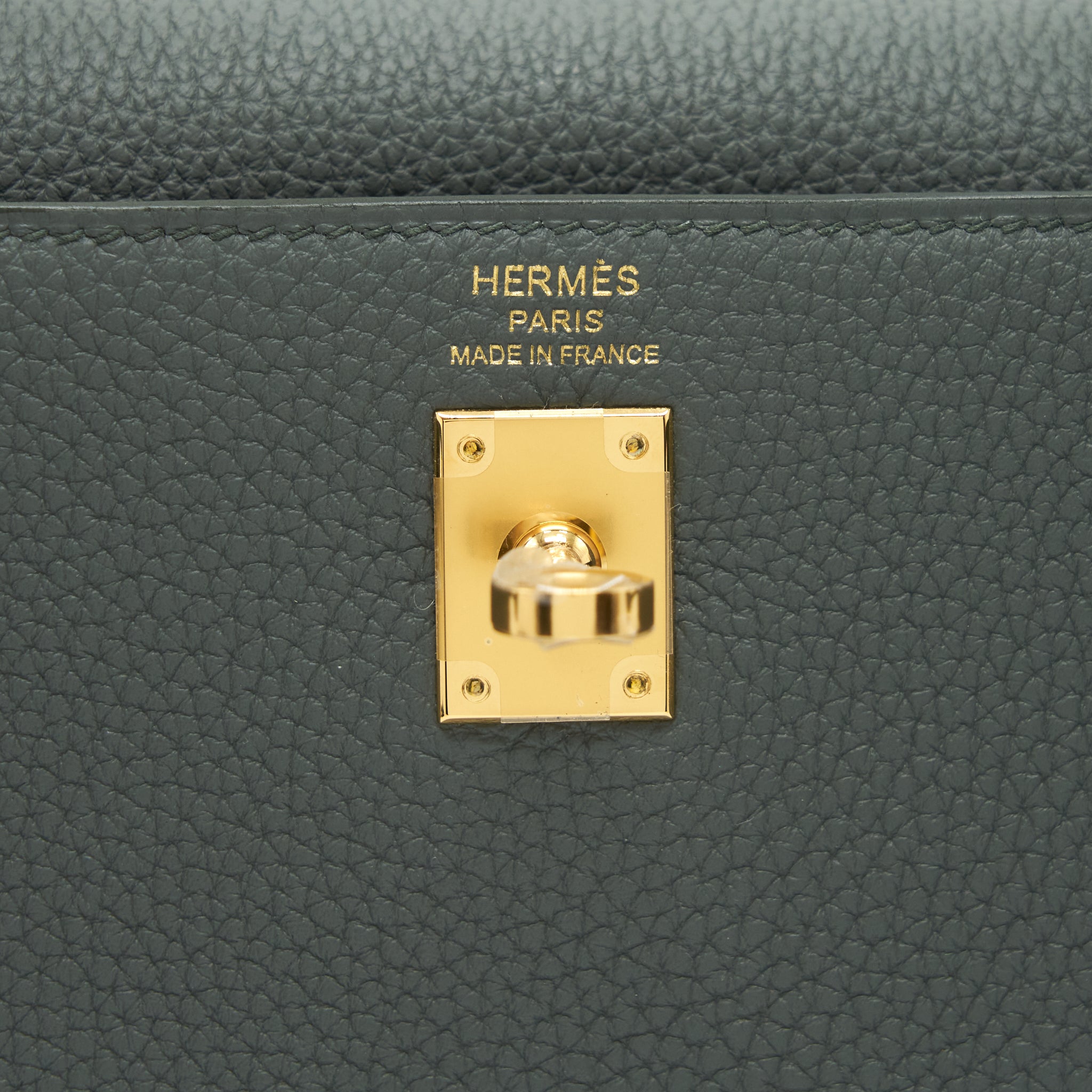 HERMES KELLY 25 RETOURNE TOGO 63 VERT AMANDA GHW