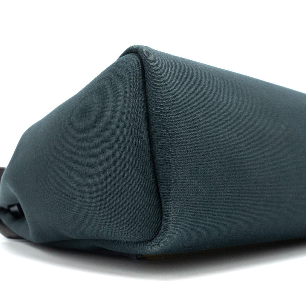 HERMES HERBAG 31 ZIP BAG CANVAS/VACHE HUNTER VERT CYPRES/VERT OLIVE/BLUE INDIGO SHW
