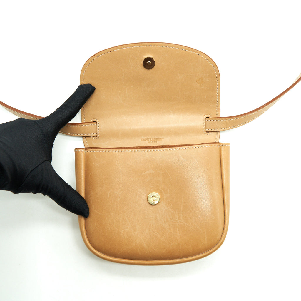 SAINT LAURENT/YSL VINTAGE KAIA BAG CALFSKIN TAN GHW