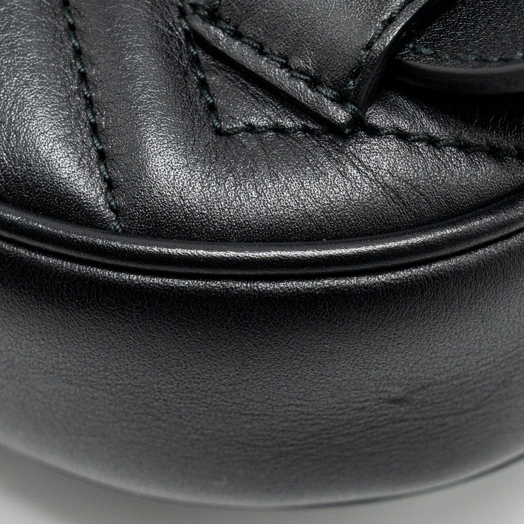 GUCCI GG MARMONT BELT BAG CALFSKIN BLACK GHW