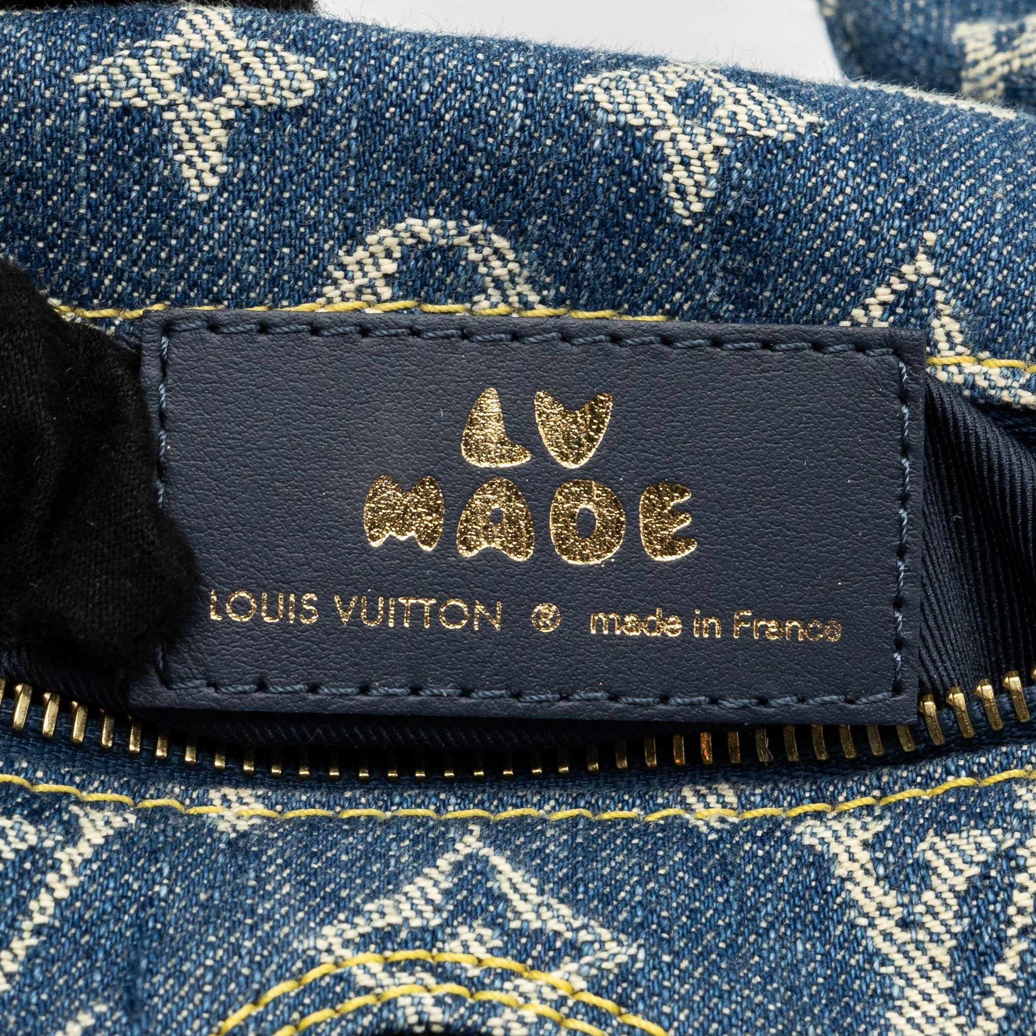 LOUIS VUITTON JAPANESE CRUISER BAG LIMITED EDITION MONOGRAM DENIM/LEATHER BLUE GHW(NEW VERSION)