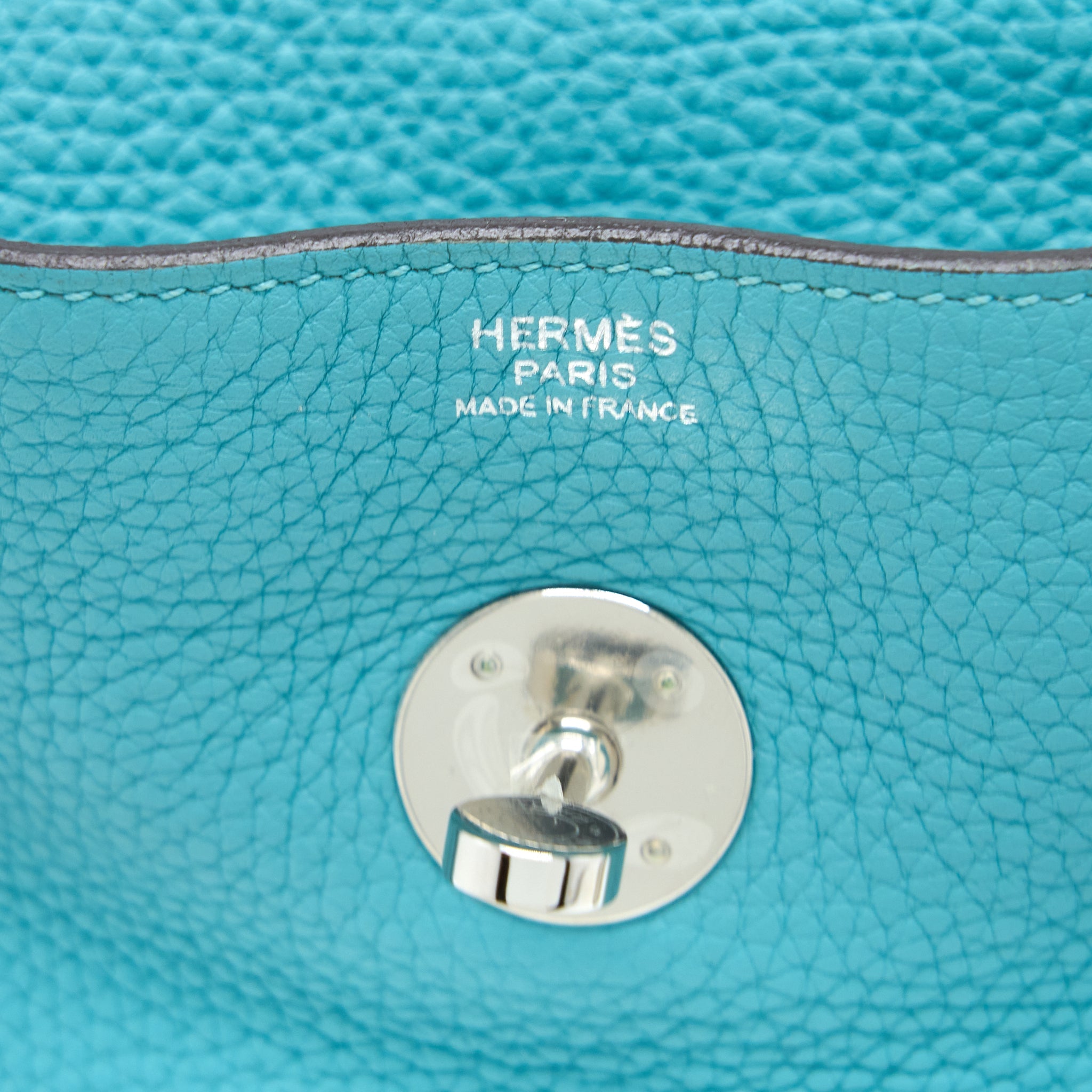 HERMES LINDY 30 CLEMENCE 3P BLUE ATOLL SHW